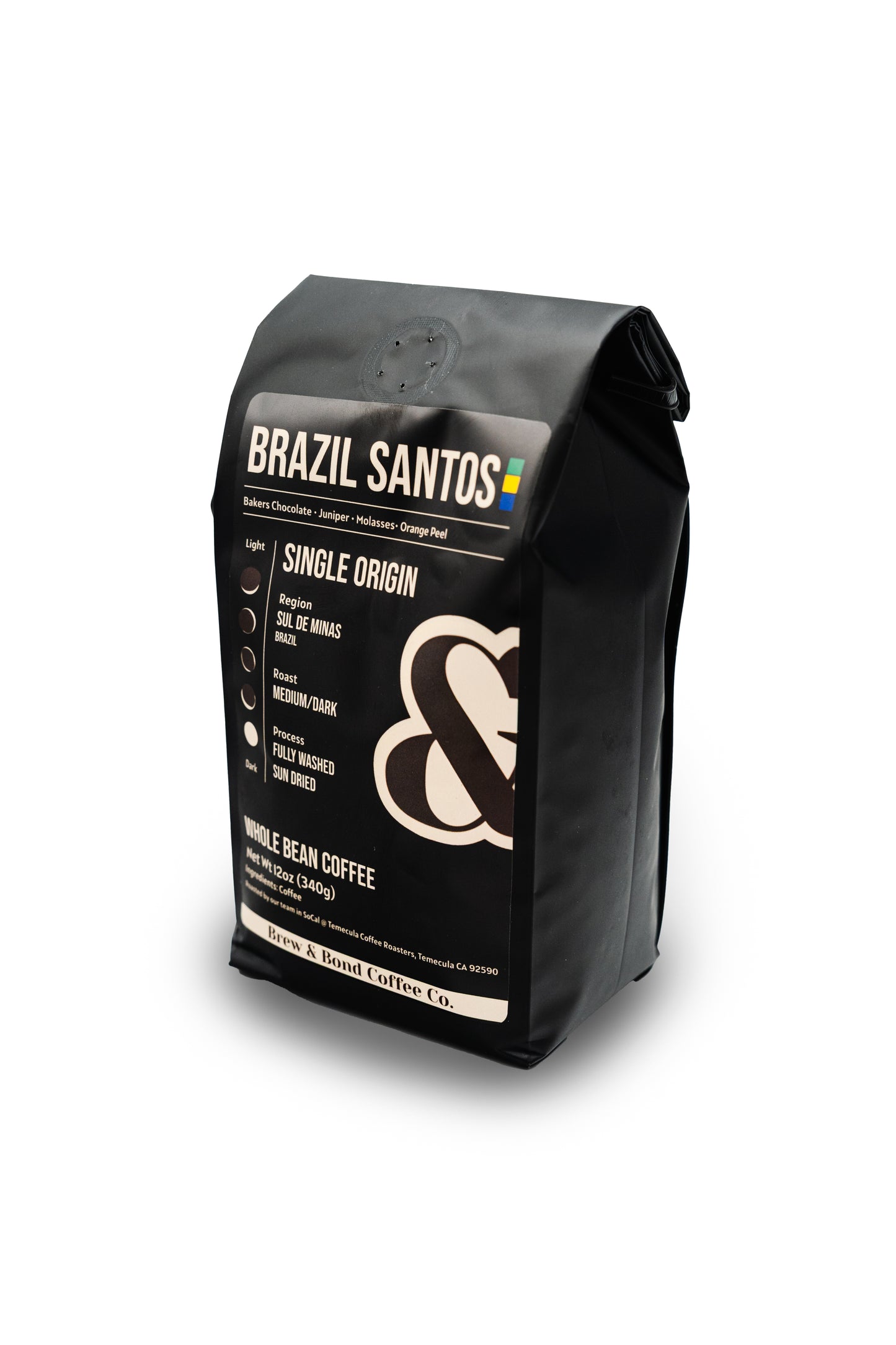 Brazil Santos | Single Origin Coffee | Medium/Dark Roast - Brew & Bond Coffee Co.