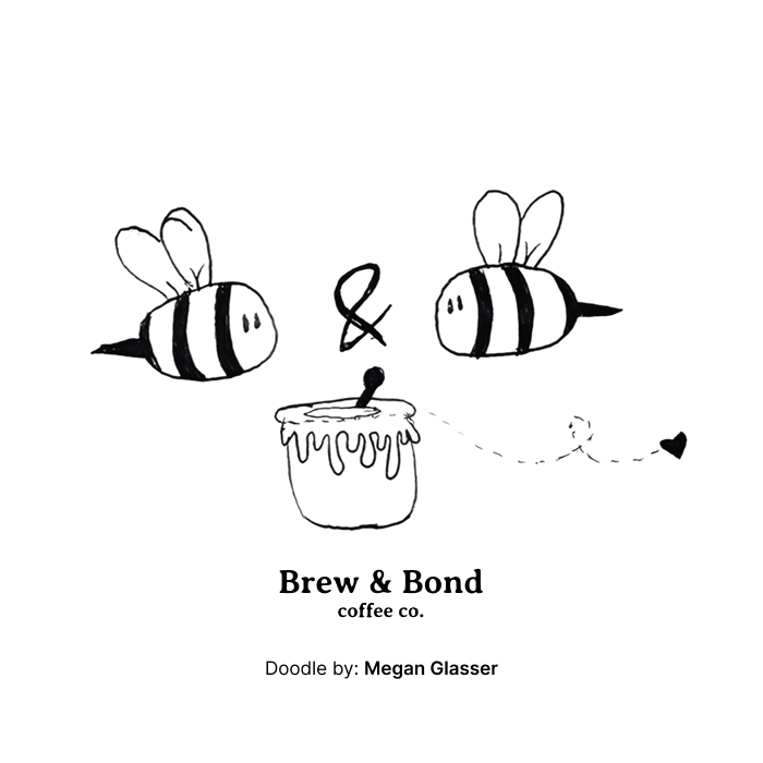 "Bee & Bee" t-shirt - Brew & Bond Coffee Co.