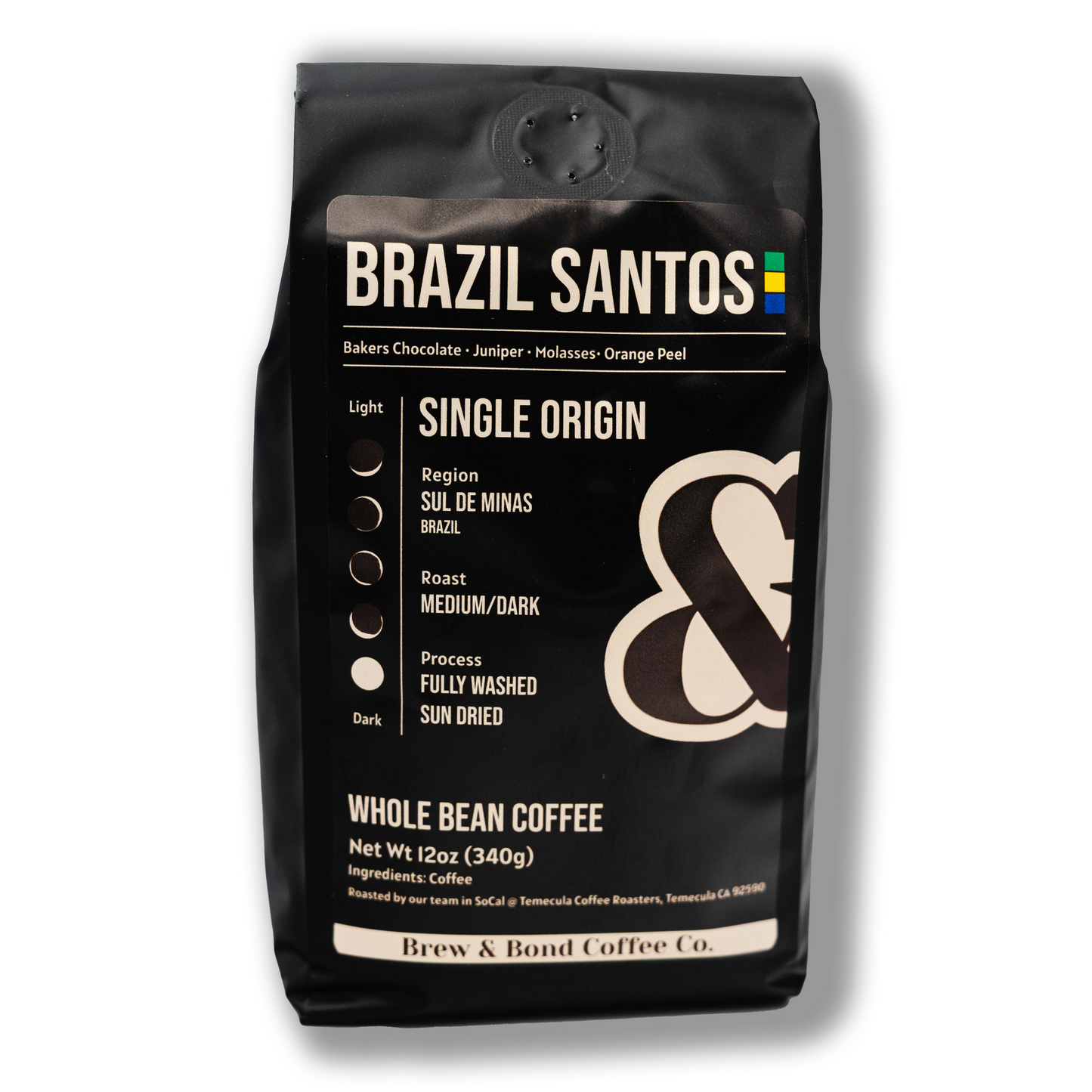 Brazil Santos | Single Origin Coffee | Medium/Dark Roast - Brew & Bond Coffee Co.