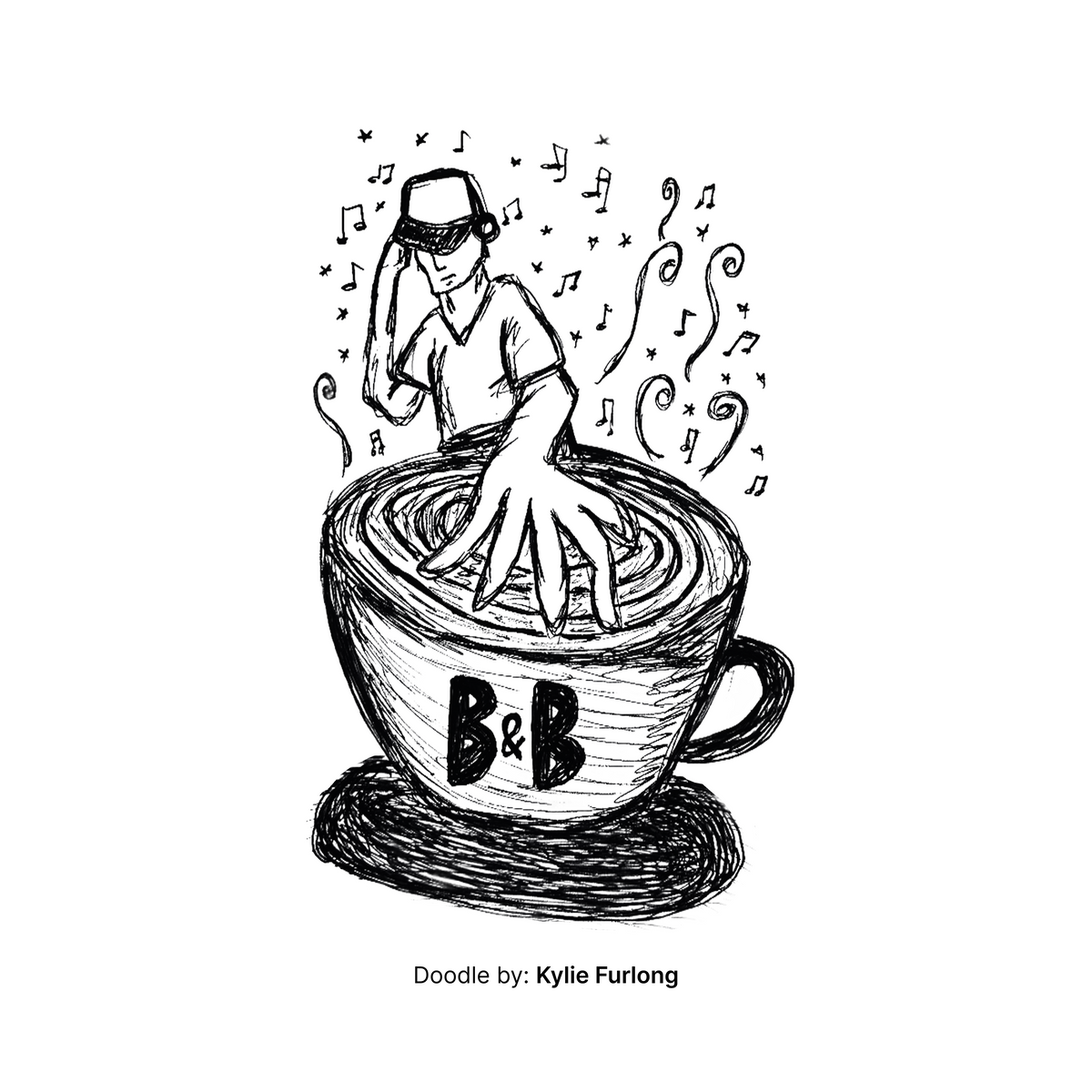 "B&B DJ" t-shirt - Brew & Bond Coffee Co.
