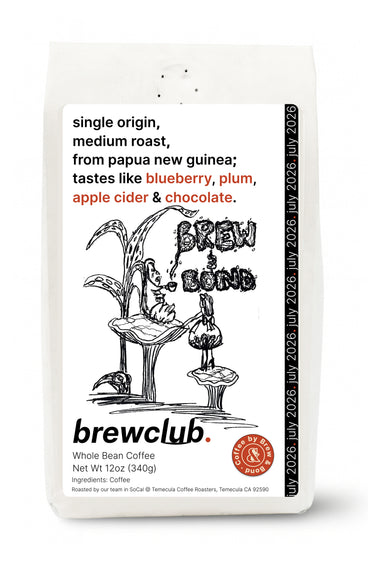 brewclub july bag, artwork by sophia levy