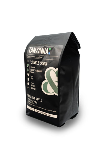Tanzania | Single Origin Coffee | Medium/Light Roast - Brew & Bond Coffee Co.