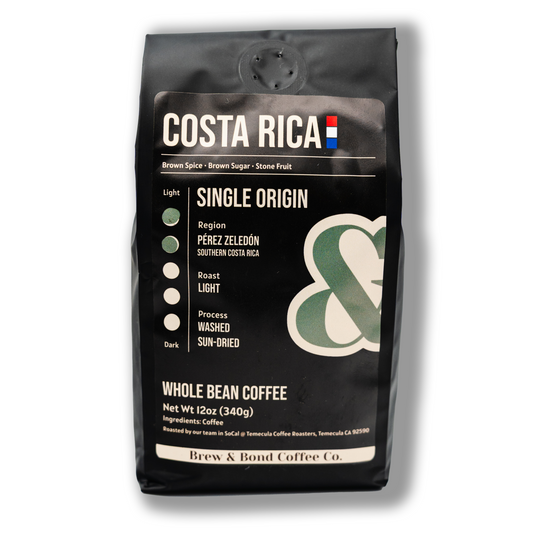 Costa Rica | Single Origin Coffee | Medium/Light Roast - Brew & Bond Coffee Co.