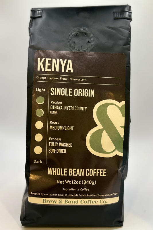 Kenya | Single Origin Coffee | Medium/Light Roast - Brew & Bond Coffee Co.