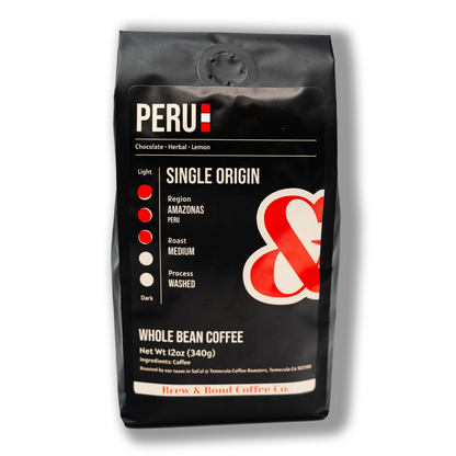 Peru | Single Origin Coffee | Medium Roast - Brew & Bond Coffee Co.