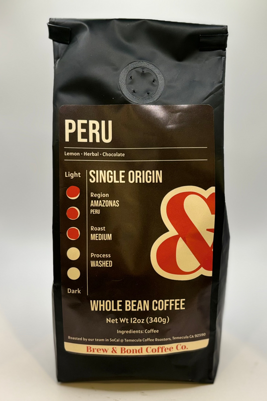 Peru | Single Origin Coffee | Medium Roast - Brew & Bond Coffee Co.