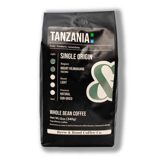 Tanzania | Single Origin Coffee | Medium/Light Roast - Brew & Bond Coffee Co.